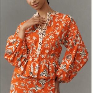 FARM Rio Orange Floral Jumpsuit